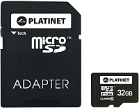 

Карта памяти Platinet, microSDXC 32GB (Class10) / PMMSD32UIII