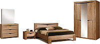 Комплект мебели для спальни ФорестДекоГрупп Герда-3 (дуб крафт) - 