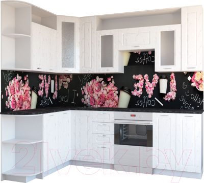 

Готовая кухня Артём-Мебель, Виола СН-114 со стеклом МДФ 2.6 Левая