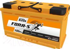 Автомобильный аккумулятор Fora-S R+ (100 А/ч)