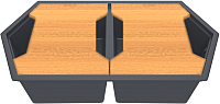 

Мойка кухонная KitKraken, Gulf K-850.2B + две разделочные доски