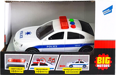 Автомобиль игрушечный Big Motors Полицейская машинка / RJ6663A