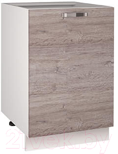 Шкаф-стол кухонный Anrex Alesia 1D/50-F1 (серый/дуб анкона)