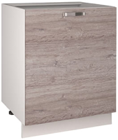 Шкаф-стол кухонный Anrex Alesia 1D/60-F1 (серый/дуб анкона) - 