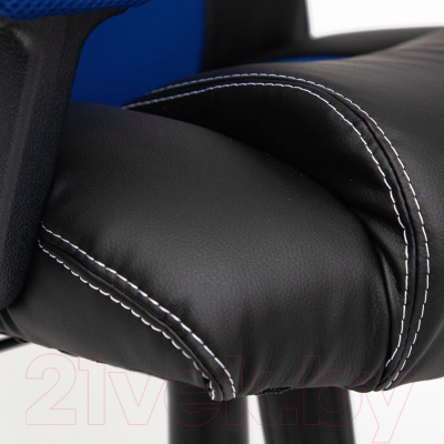 Кресло геймерское Tetchair Driver кожзам/ткань (черный/синий 36-6/10)
