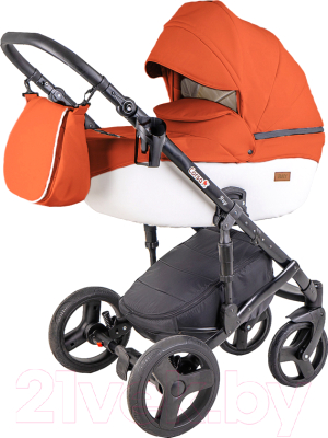 Детская универсальная коляска Ray Corsa Ecco 2 в 1 (24/оранжевый/белый)