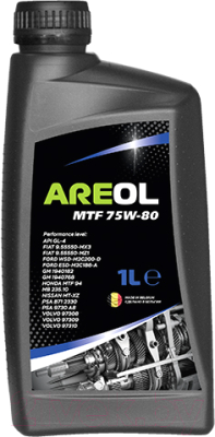 Трансмиссионное масло Areol MTF 75W80 / 75W80AR107 (1л)