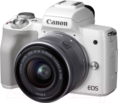 Беззеркальный фотоаппарат Canon EOS M50 IS STM Kit 15-45mm / 2681C012 (белый)