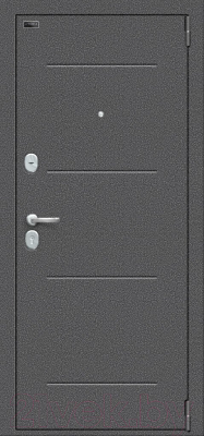 Входная дверь el'Porta Porta S 2 104.П22 Антик cеребристый/Bianco Veralinga (88x205, правая)