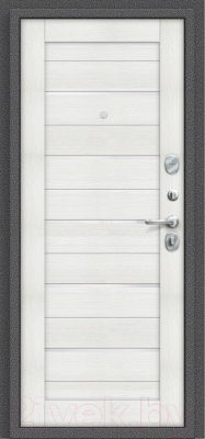 Входная дверь el'Porta Porta S 2 104.П22 Антик cеребристый/Bianco Veralinga (88x205, правая)