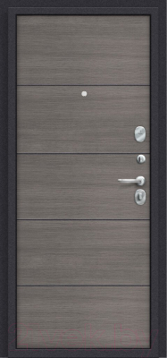 Входная дверь el'Porta Porta S 4.П50 Almon 28/Grey Veralinga (88x205, правая)