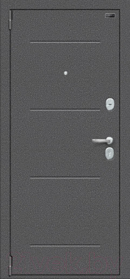 Входная дверь el'Porta Porta S 2 104.П22 Антик серебристый/Wenge Veralinga (88x205, левая)