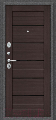 Входная дверь el'Porta Porta S 2 104.П22 Антик серебристый/Wenge Veralinga (88x205, левая)