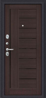 Входная дверь el'Porta Porta S 9.П29 Almon 28/Wenge Veralinga (88x205, левая)