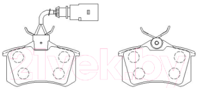 Тормозные колодки HSB HP8418