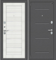 

Входная дверь, Porta S 2 104.П22 Антик серебристый/Bianco Veralinga