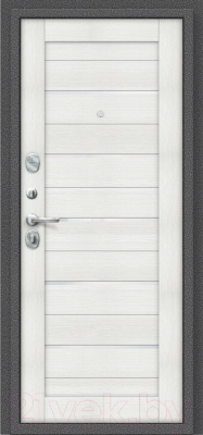 Входная дверь el'Porta Porta S 2 104.П22 Антик серебристый/Bianco Veralinga (98x205, левая)