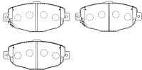 Тормозные колодки HSB HP8499 - 