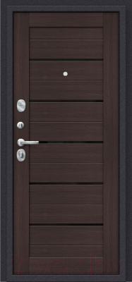 Входная дверь el'Porta Porta S 4.П22 Almon 28/Wenge Veralinga (98x205, левая)