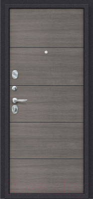 Входная дверь el'Porta Porta S 4.П50 Almon 28/Grey Veralinga (98x205, левая)