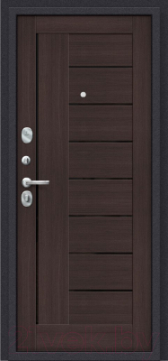 Входная дверь el'Porta Porta S 9.П29 Almon 28/Wenge Veralinga (98x205, левая)