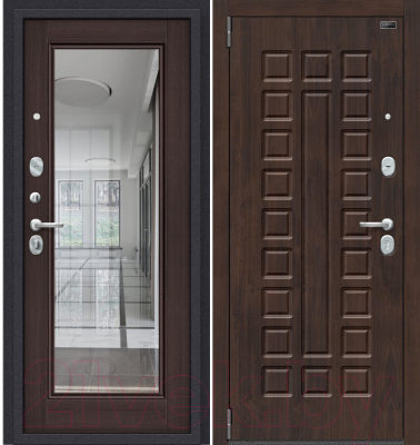 Входная дверь el'Porta Porta S 51.П61 Almon 28/Wenge Veralinga (98x205, левая)