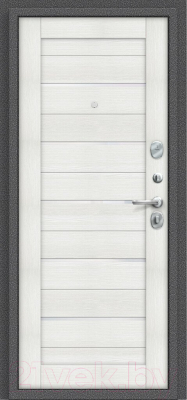 Входная дверь el'Porta Porta S 2 104.П22 Антик серебристый/Bianco Veralinga (98x205, правая)