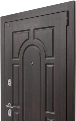 Входная дверь el'Porta Porta S 55.К12 Almon 28/Dark Oak (98x205, левая)