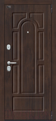 Входная дверь el'Porta Porta S 55.К12 Almon 28/Dark Oak (98x205, правая)