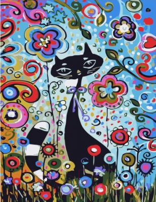

Картина по номерам Picasso, Кот в волшебном саду