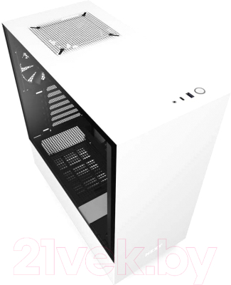 Корпус для компьютера NZXT H510 (CA-H510B-W1) (черный/белый)