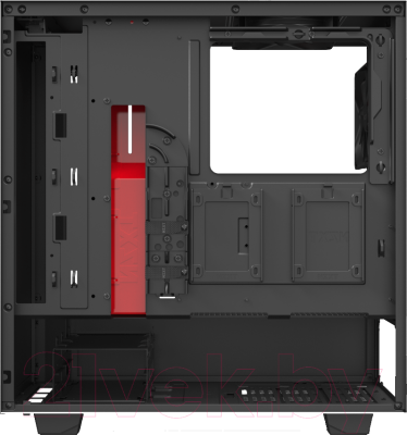 Корпус для компьютера NZXT H510 (CA-H510B-BR) (черный/красный)