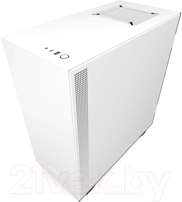 Корпус для компьютера NZXT H510i (CA-H510I-W1) (черный/белый)