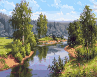 Картина по номерам Picasso Летом на реке (PC4050554)