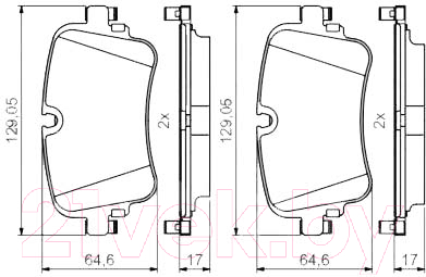 Изображение товара Тормозные колодки Bosch 0986495426