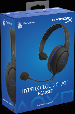 Наушники-гарнитура HyperX Cloud Chat PS4 (HX-HSCCHS-BK/EM)