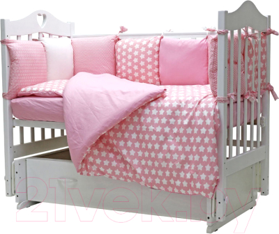 Комплект постельный для малышей Топотушки 12 месяцев / 361/1 (розовый)