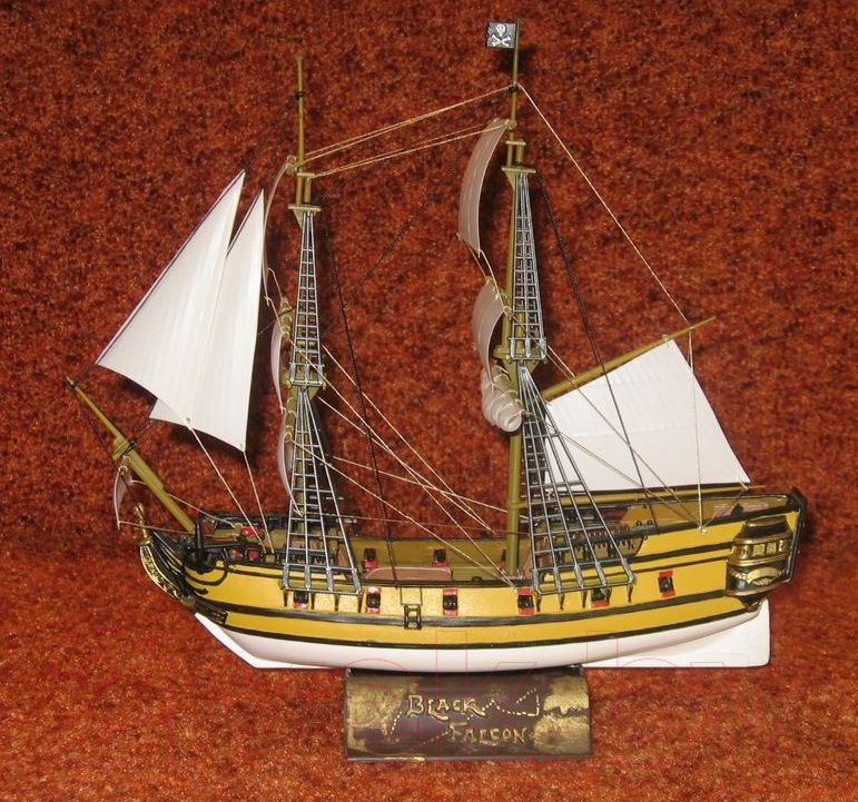 Сборная модель Моделист Пиратский бриг Черный сокол 1:150 / 115003