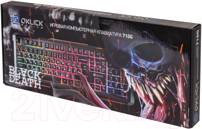 Клавиатура Oklick 710G Black Death