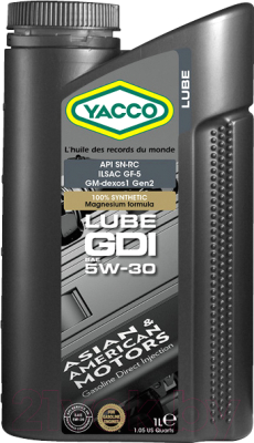 Моторное масло Yacco Lube GDI 5W30 (1л)