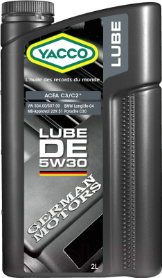Моторное масло Yacco Lube DE 5W30 (2л)