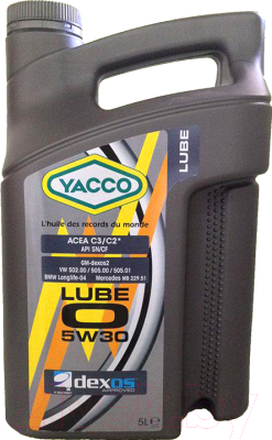 Моторное масло Yacco Lube O 5W30 (5л)