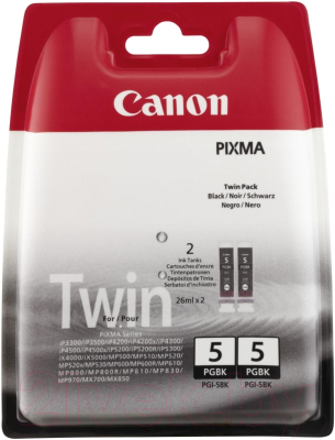 Комплект картриджей Canon PGI-5BK Twin Pack (0628B030)