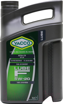 Моторное масло Yacco Lube F 5W20 (5л)