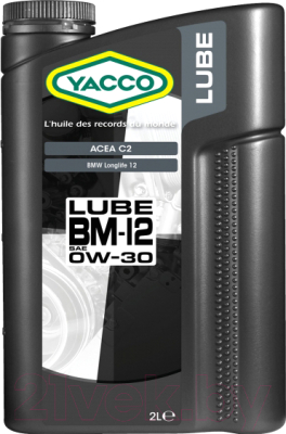 

Моторное масло Yacco, Lube BM12 0W30