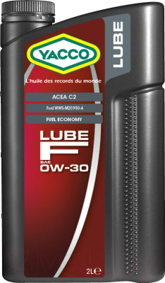 Моторное масло Yacco Lube F 0W30 (1л)