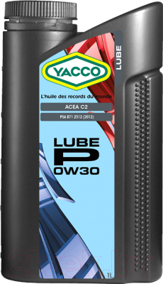 Моторное масло Yacco Lube P 0W30 (1л)