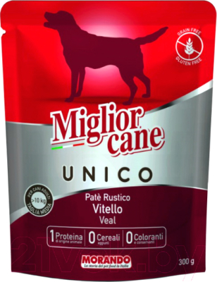

Корм для собак Miglior, Cane Unico Veal