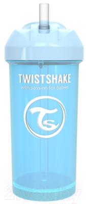 Поильник Twistshake Straw Cup с трубочкой 78589 (360мл, синий)