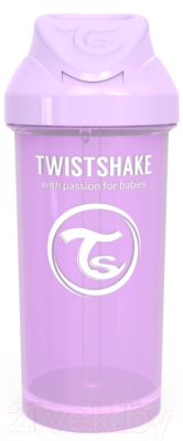 Поильник Twistshake Straw Cup с трубочкой 78591 (360мл, фиолетовый)